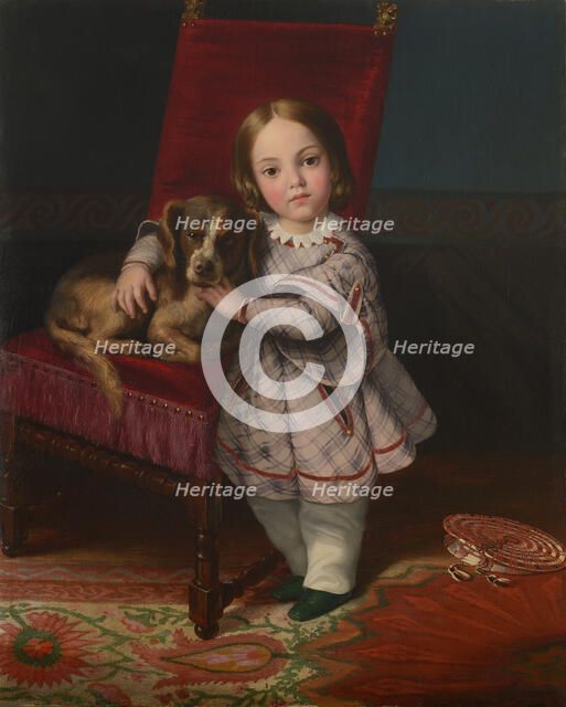 Portrait of Vittoria Balze, 1845. Creator: Balze, Paul (1815-1884).