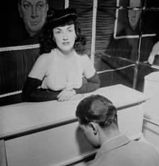 Portrait of Vivien Garry and Teddy Kaye, Dixon's, New York, N.Y., ca. May 1947. Creator: William Paul Gottlieb
