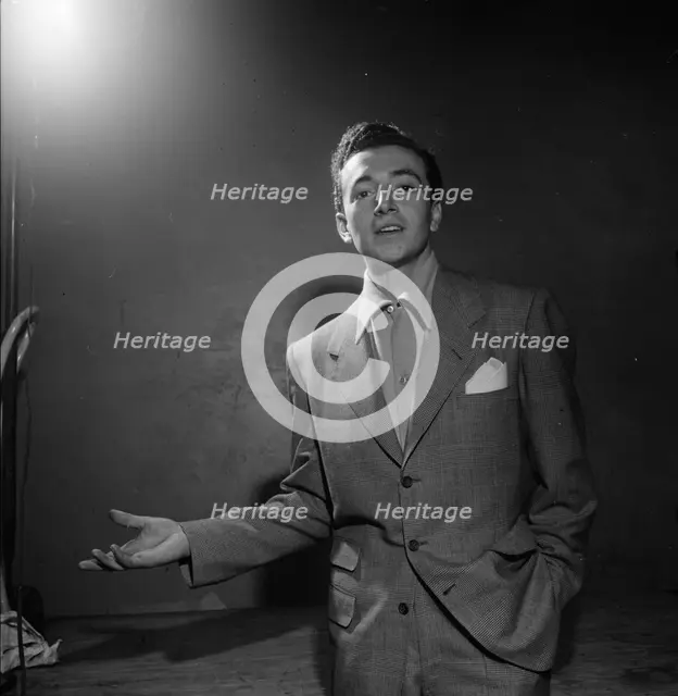 Portrait of Vic Damone, 1938. Creator: William Paul Gottlieb.