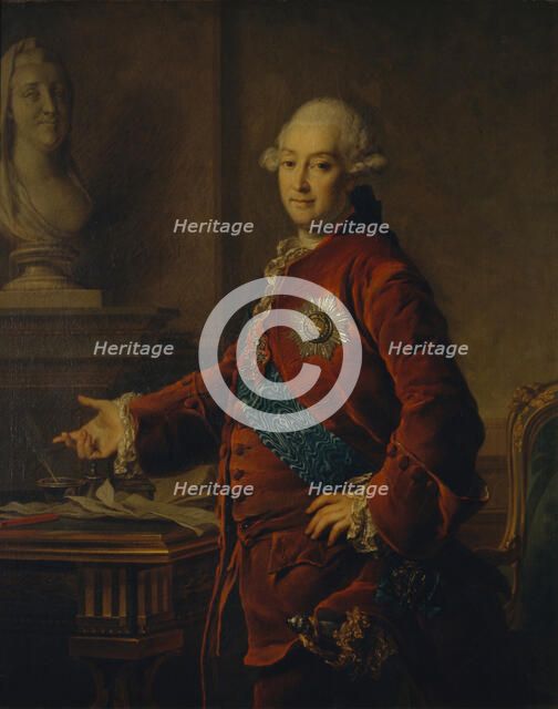 Portrait of Vice-Chancellor Prince Alexander Mikhaylovich Golitsyn (1723-1807), 1772. Artist: Levitsky, Dmitri Grigorievich (1735-1822)