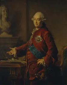 Portrait of Vice-Chancellor Prince Alexander Mikhaylovich Golitsyn (1723-1807), 1772. Artist: Levitsky, Dmitri Grigorievich (1735-1822)