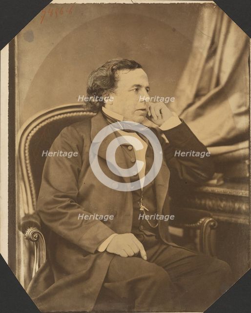 Portrait of Victor-Auguste-Francois Morel-Lavallee, 1858-1865. Creator: Pierre Petit.