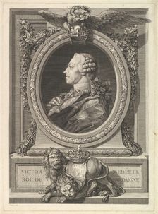 Portrait of Victor Amadeus III, King of Sardinia, 1777. Creator: Augustin de Saint-Aubin