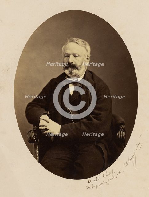Portrait of Victor Hugo, 1862. Creator: Etienne Carjat.
