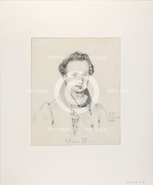 Portrait of Victor Hugo (1802-1885), 1830. Creator: Ziegler, Jules Claude (1804-1856).