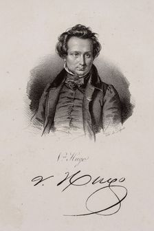 Portrait of Victor Hugo (1802-1885), 1840. Creator: Francois-Seraphin Delpech