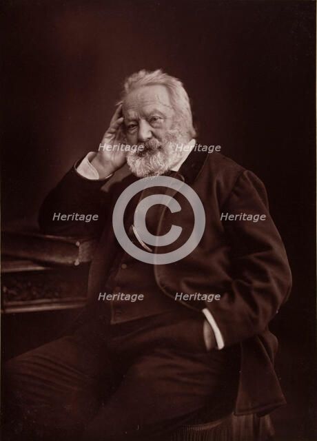 Portrait of Victor Hugo (1802-1885), 1878. Creator: Nadar, Gaspard-Félix (1820-1910).