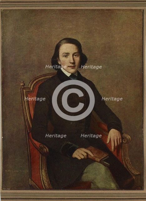 Portrait of Victor Hugo (1802-1885). Artist: Gavarni, Paul (1804-1866)