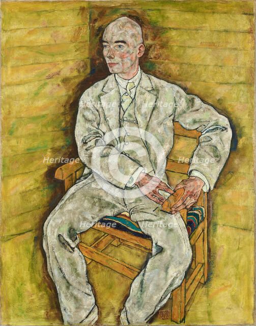 Portrait of Victor Ritter von Bauer , 1918. Creator: Schiele, Egon (1890-1918).