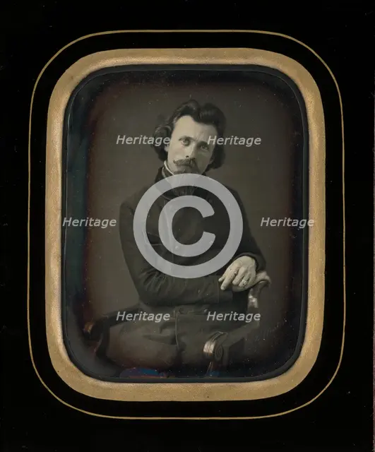 Portrait of Victor Striedbeck, about 1852. Creator: Charles Winter.