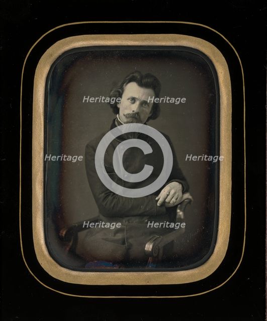 Portrait of Victor Striedbeck, about 1852. Creator: Charles Winter.