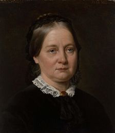 Portrait of Victoria Aberg, 1880. Creator: Bertha Froriep