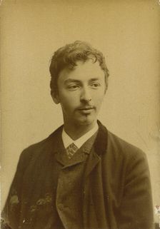 Portrait of Vilhelm Hammershøi (1864-1916), 1891. Creator: Photo studio Müller & Co.