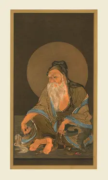 Portrait of Vimalakirti, 15th century, (1886). Artist: Wilhelm Greve