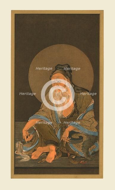 Portrait of Vimalakirti, 15th century, (1886). Artist: Wilhelm Greve.