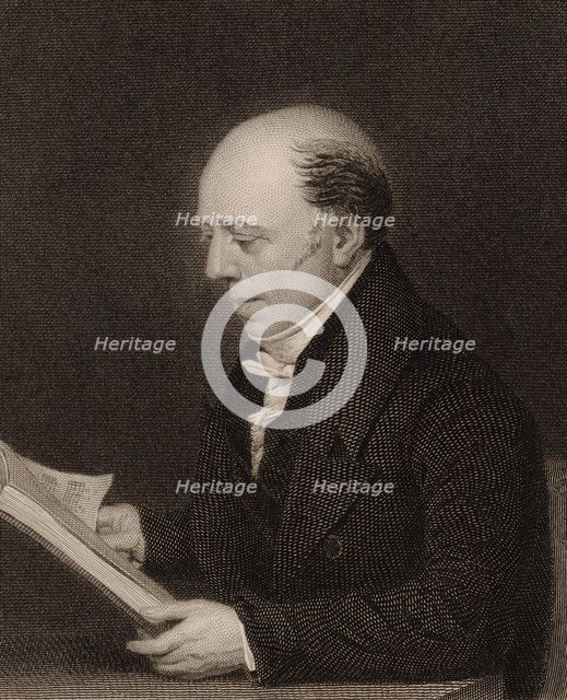 Portrait of Vincent Novello (1781-1861) , 1830. Creator: Humphrys, William (1794-1865).