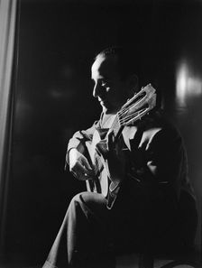 Portrait of Vincente Gomez, Café Society Uptown(?), New York, N.Y., ca. June 1946. Creator: William Paul Gottlieb