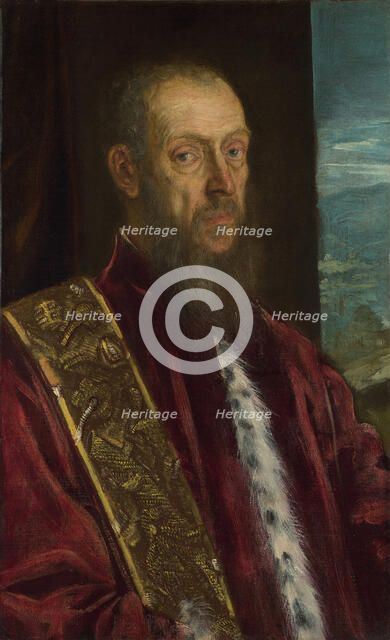 Portrait of Vincenzo Morosini, ca. 1575. Artist: Tintoretto, Jacopo (1518-1594)