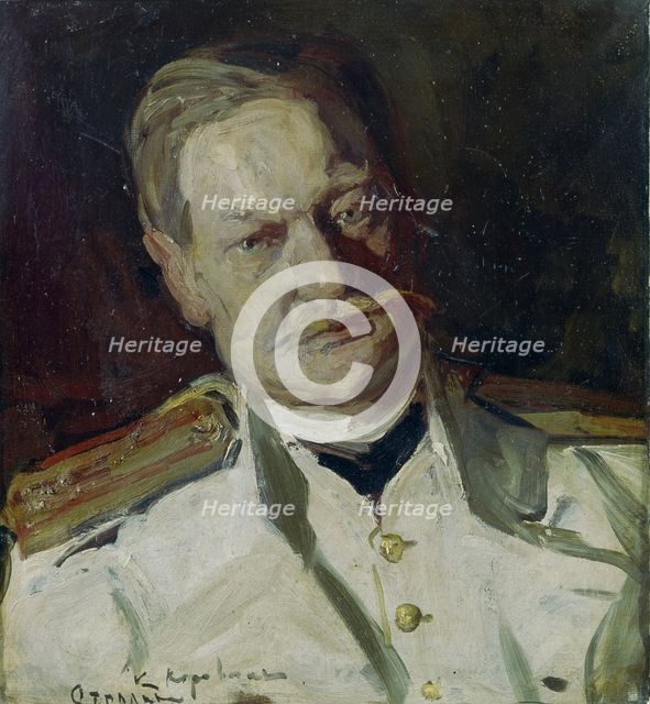 Portrait of Vladimir Arkadievich Telyakovsky (1860-1924), 1901. Artist: Korovin, Konstantin Alexeyevich (1861-1939)