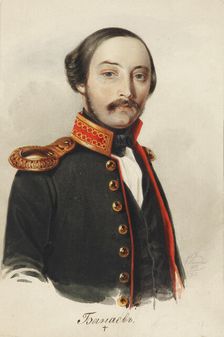 Portrait of Vladimir Dmitrievich Bakaev (1810-1871), 1847
