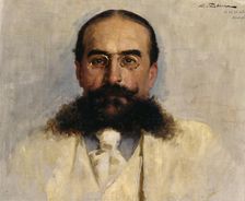 Portrait of Vladimir I. Nemirovich-Danchenko (1858-1943), 1899. Creator: Galkin, Ilya Savvich (1860-1915)
