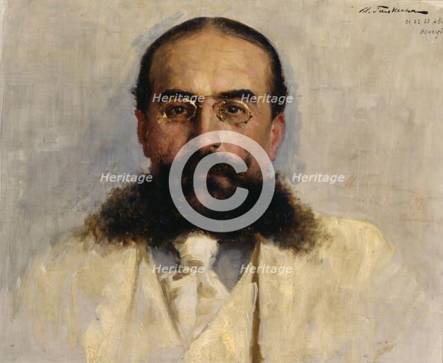 Portrait of Vladimir I. Nemirovich-Danchenko (1858-1943), 1899.  Creator: Galkin, Ilya Savvich (1860-1915).
