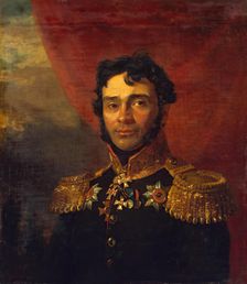 Portrait of Vladimir P. Mezentsev (1781/82-1833) (1st), 1822. Creator: Workshop of George Dawe