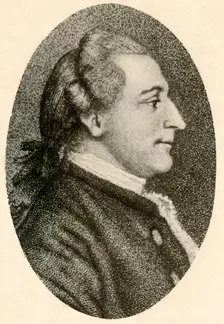 Portrait of W. H. Drayton, Esq., with hair arranged in puff and queue c1770, (1937). Creator: Unknown