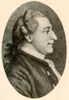 Portrait of W. H. Drayton, Esq., with hair arranged in puff and queue c1770, (1937). Creator: Unknown