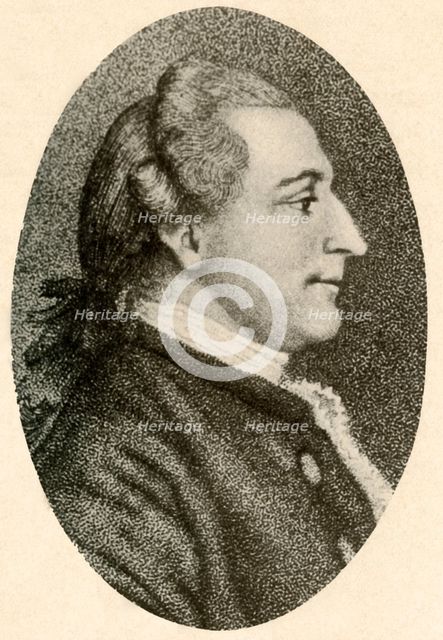 'Portrait of W. H. Drayton, Esq., with hair arranged in puff and queue', c1770, (1937).  Creator: Unknown.