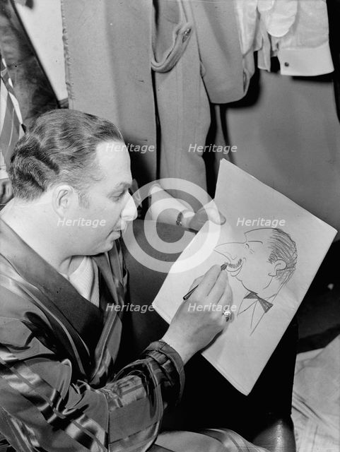 Portrait of Xavier Cugat, New York, N.Y., 1946. Creator: William Paul Gottlieb.