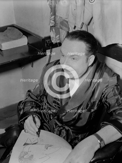 Portrait of Xavier Cugat, New York, N.Y., 1946. Creator: William Paul Gottlieb.