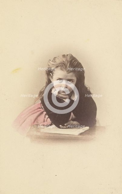 Portrait of young girl, about 1875-1890. Creator: Unknown.