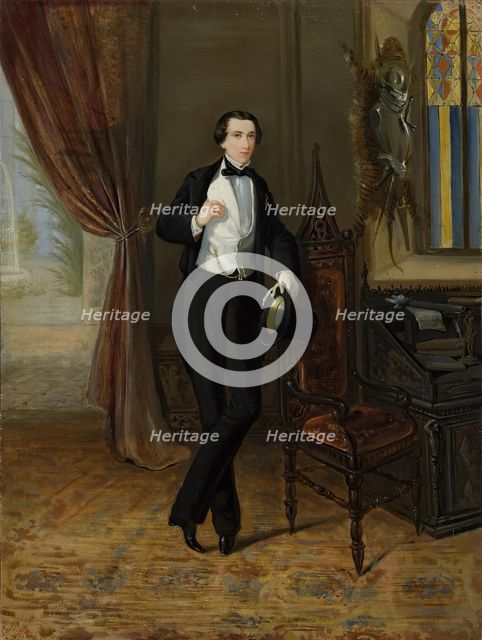 Portrait of Young Duke N.B. Yusupov, 1851. Creator: Vincenzo Pasquale Angelo Petrocelli.