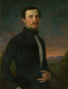 Portrait of Young Man, 1852. Creator: Jozef Bozetech Klemens