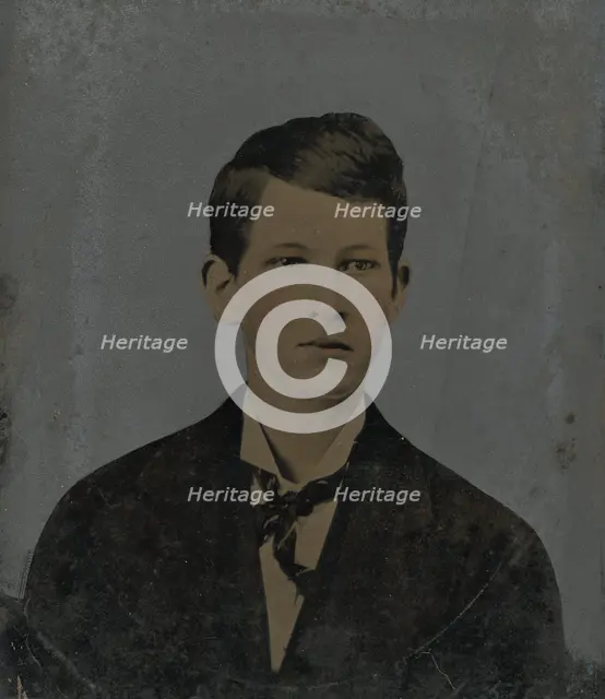 Portrait of young man, 1860s-1880s. Creator: Unknown.