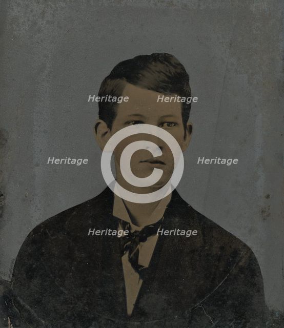 Portrait of young man, 1860s-1880s. Creator: Unknown.