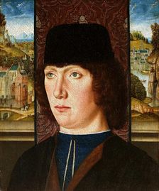 Portrait of young man, c. 1480-1485. Creator: Master of the legend of St. Ursula (active ca 1485)