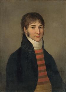 Portrait of Young Man in a White Cravat, 1800-1810. Creator: Ján Jakub Stunder