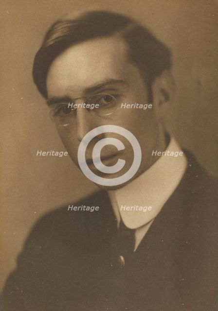 Portrait of Young Man with Pince Nez, 1907-1943. Creator: Louis Fleckenstein.