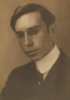 Portrait of Young Man with Pince Nez, 1907-1943. Creator: Louis Fleckenstein