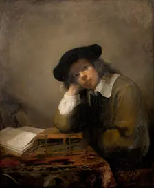 Portrait of young student ('The Student'), mid-17th century. Creator: Samuel van Hoogstraten