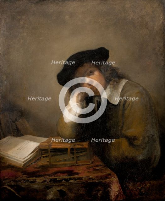 Portrait of young student ('The Student'), mid-17th century. Creator: Samuel van Hoogstraten.