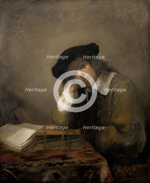 Portrait of young student ('The Student'), mid-17th century. Creator: Samuel van Hoogstraten.