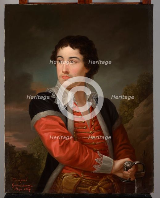Portrait of Young Prince Adam Jerzy Czartoryski (1770-1861), 1867. Creator: Jan Galuszkiewicz.
