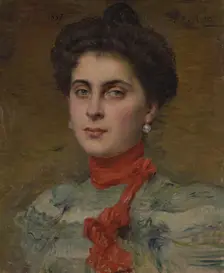 Portrait of Young Princess M.P. Abamelek-Lazareva, 1897. Creator: Alexis Axilette