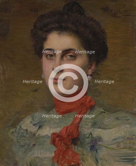 Portrait of Young Princess M.P. Abamelek-Lazareva, 1897. Creator: Alexis Axilette.