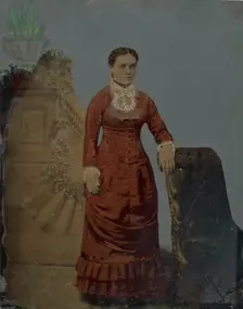 Portrait of young woman, 1860s-1880s. Creator: Unknown