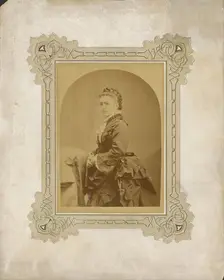 Portrait of young woman, about 1870-1880. Creator: Unknown