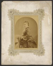Portrait of young woman, about 1870-1880. Creator: Unknown